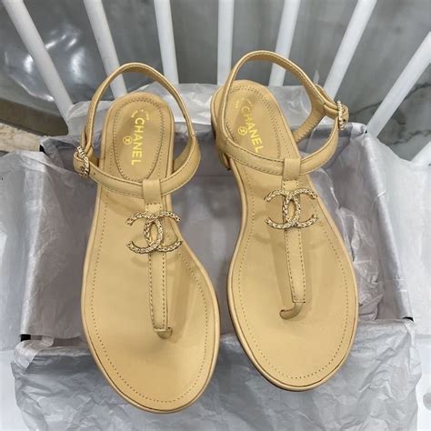 chanel thong sandals 2021|Chanel sandals official website.